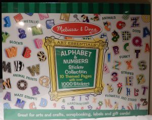 Sticker Collection Melissa & Doug Alphabet & Numbers 1000-10 Pages 